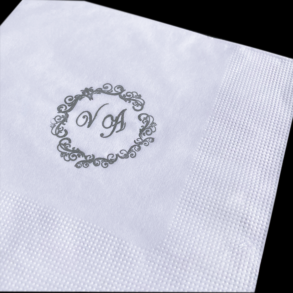 Kit Guardanapos Folha Dupla 30x30 para jantar e convidados - 200und