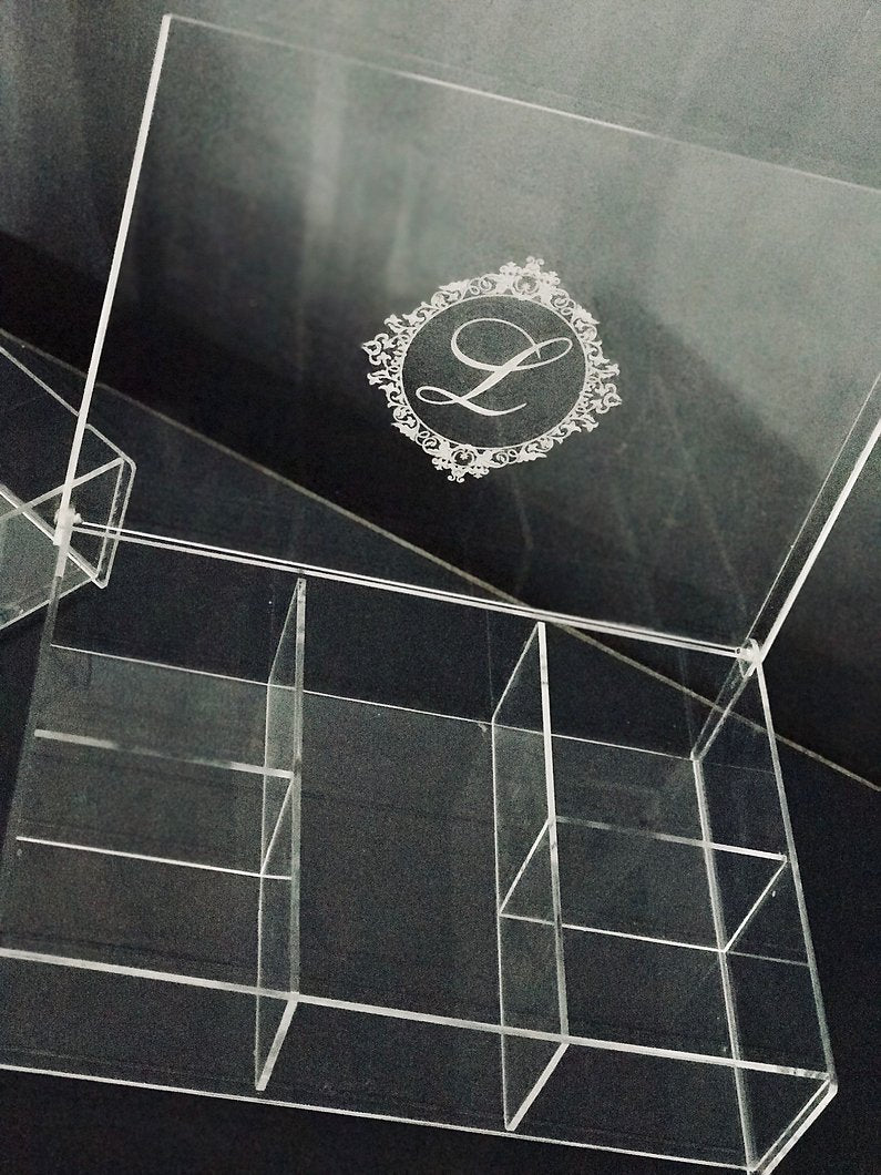 Caixa Acrílico para Lavabo Personalizado a Laser