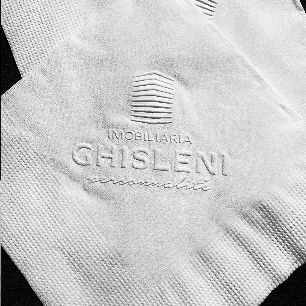 Kit Guardanapos Folha Dupla 30x30 para jantar e convidados - 200und