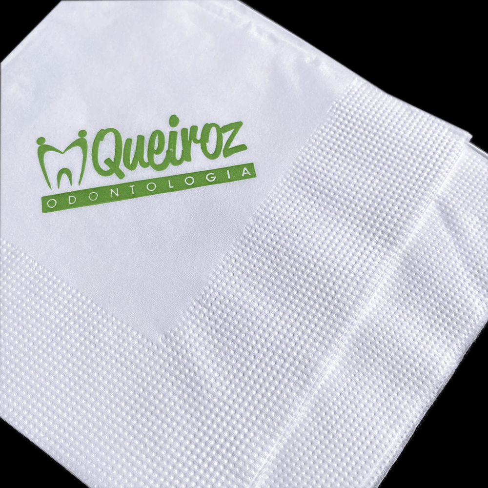 Kit Guardanapos Folha Dupla 30x30 para jantar e convidados - 200und
