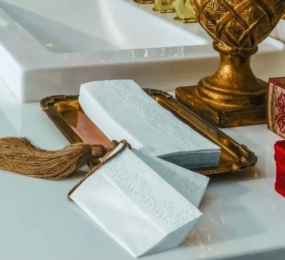 100 Toalhas Lavabo Trevo SEM PERSONALIZAÇÃO