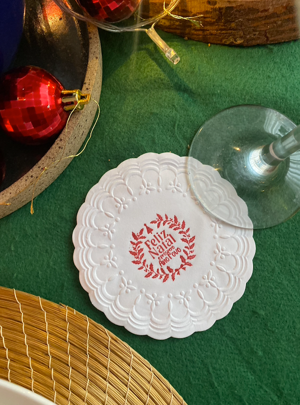 Descanso de copo / Trevo / Catálogo de Natal