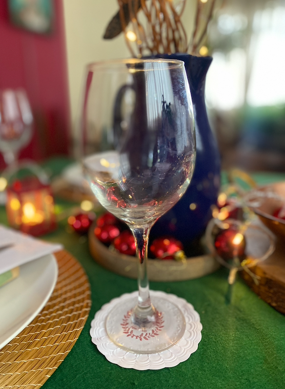 Descanso de copo / Trevo / Catálogo de Natal