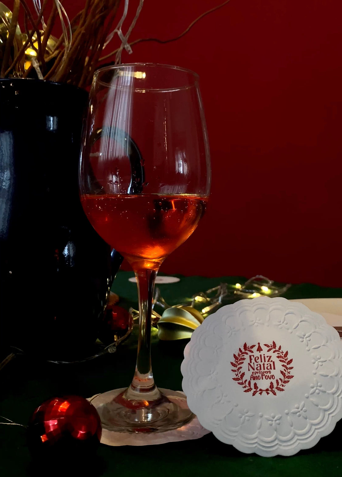 Descanso de copo / Trevo / Catálogo de Natal