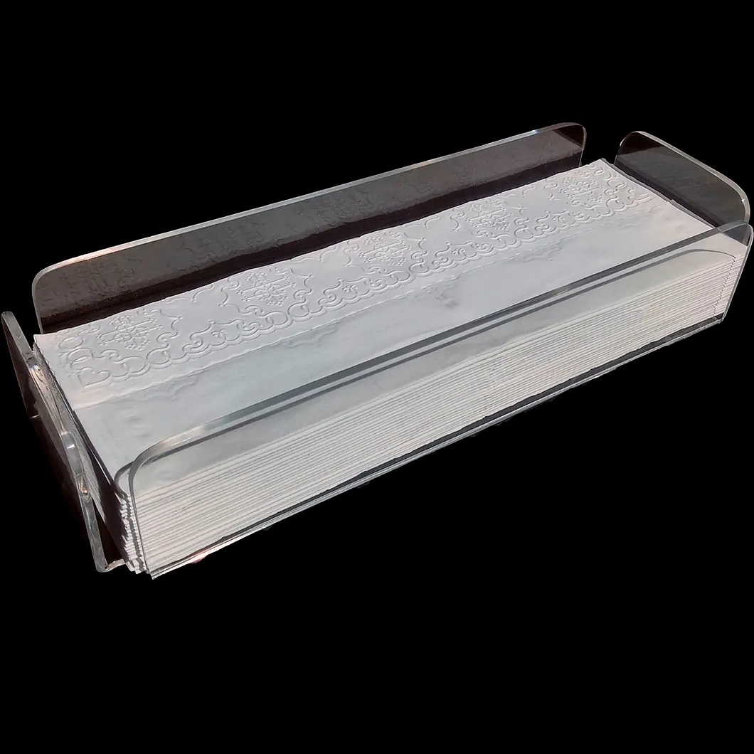 100 Toalhinhas Lavabo Trevo SEM PERSONALIZAÇÃO + 1 Suporte em acrílico